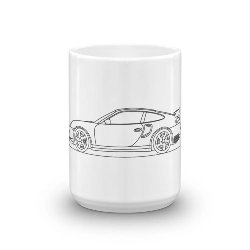 Porsche 911 996 GT2 Outline Mug