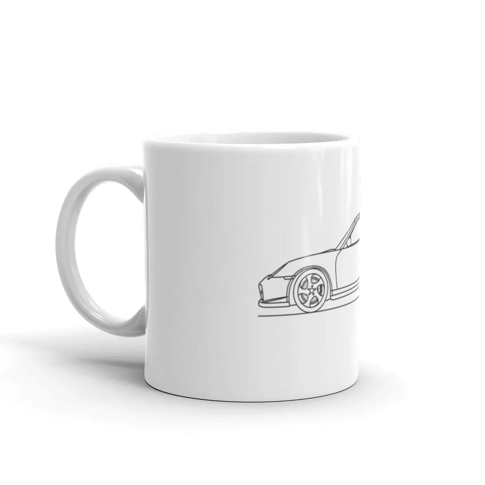 Porsche 911 996 GT2 Outline Mug