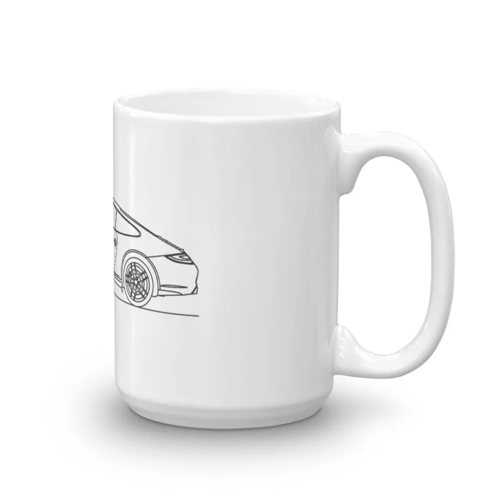 Porsche 911 997.2 Carrera Outline Mug