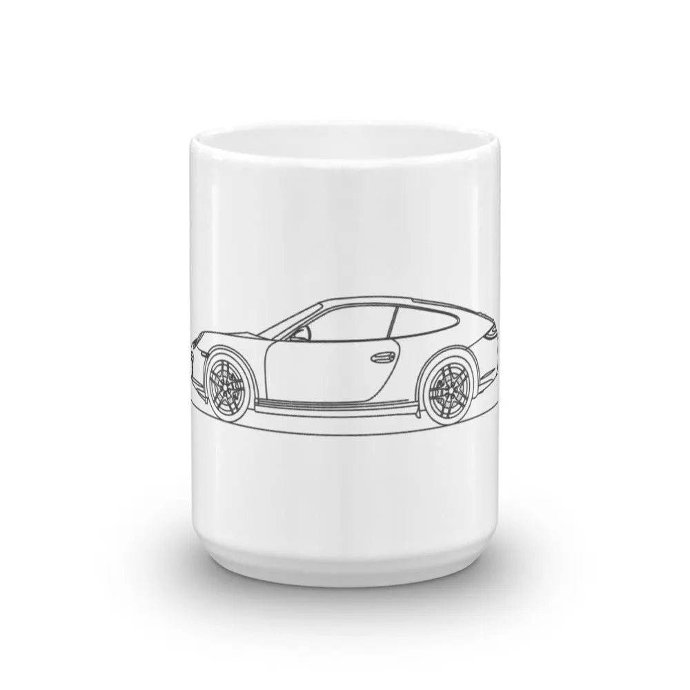 Porsche 911 997.2 Carrera Outline Mug