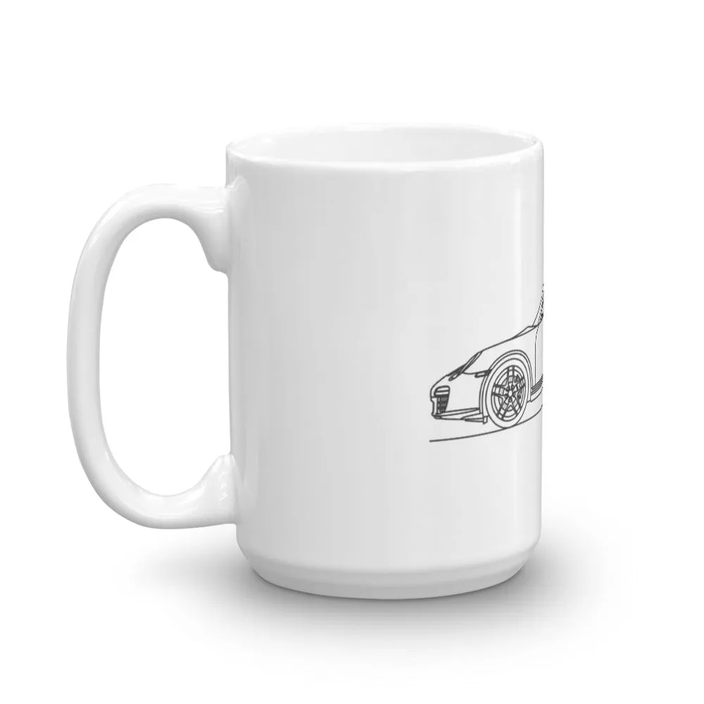 Porsche 911 997.2 Carrera Outline Mug