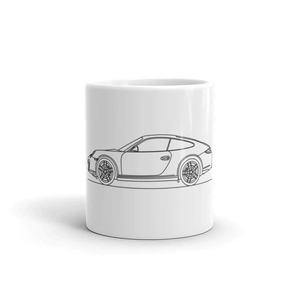 Porsche 911 997.2 Carrera Outline Mug