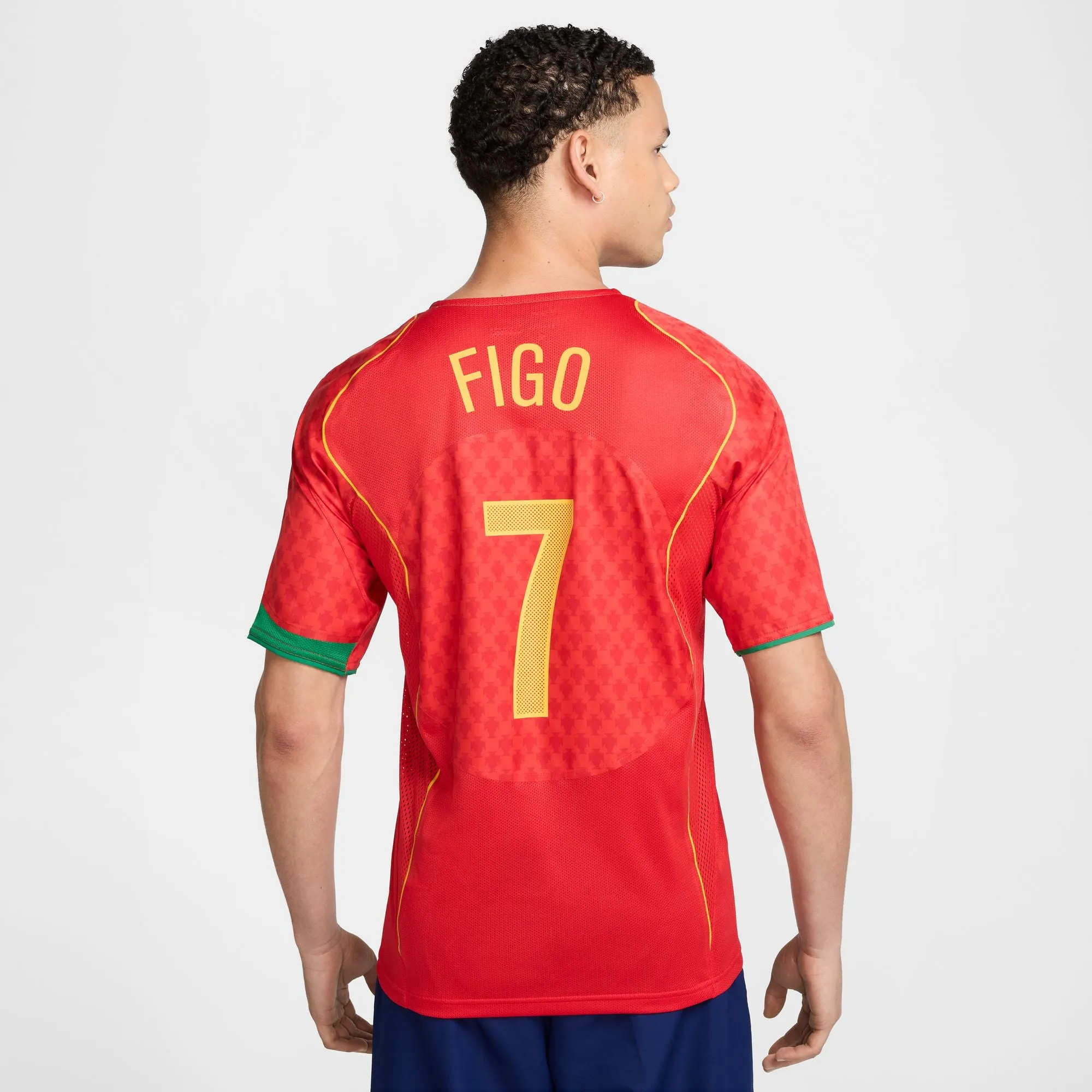 Portugal Adult 2004 Home Reissue Jersey w/ Luis Figo Name and Number set