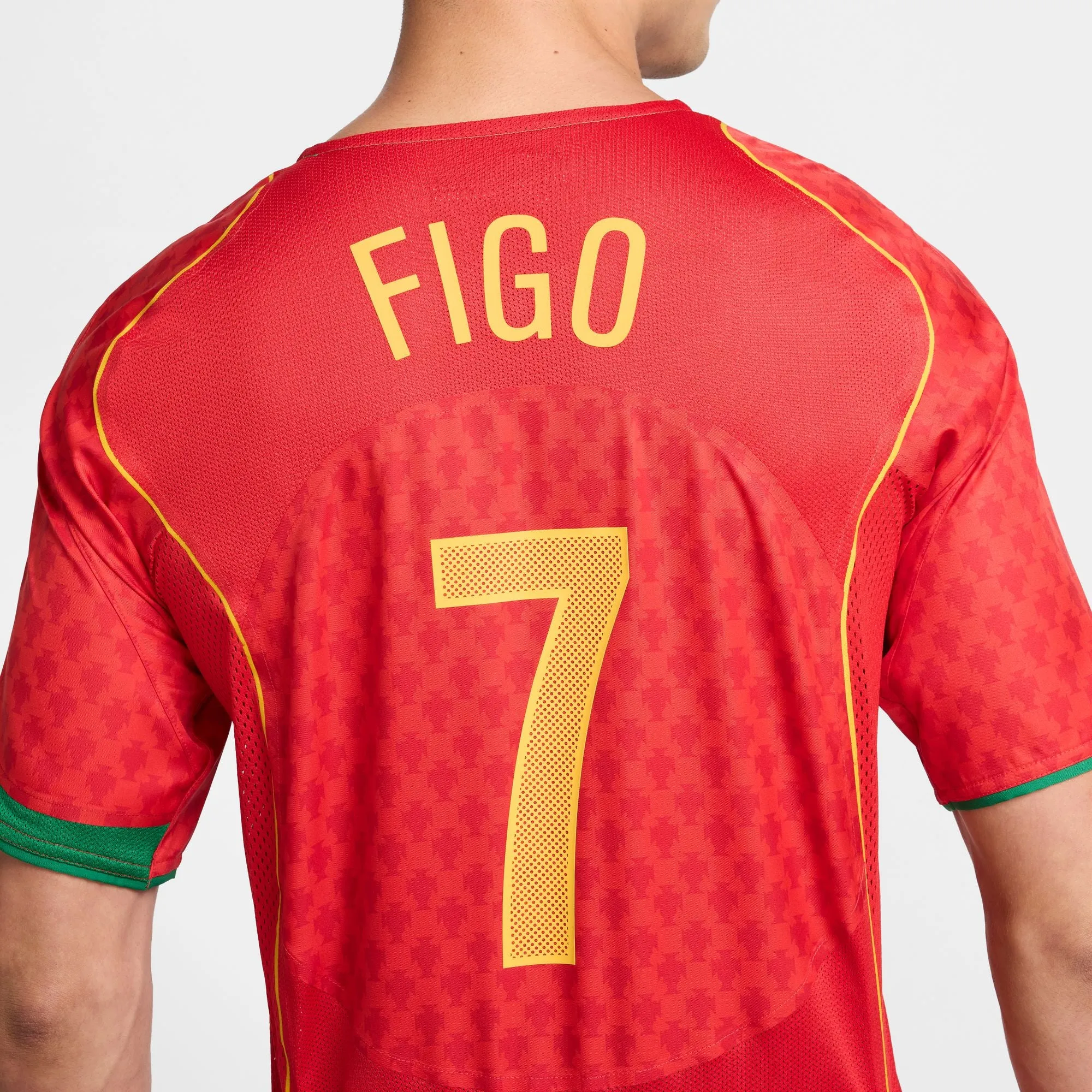 Portugal Adult 2004 Home Reissue Jersey w/ Luis Figo Name and Number set