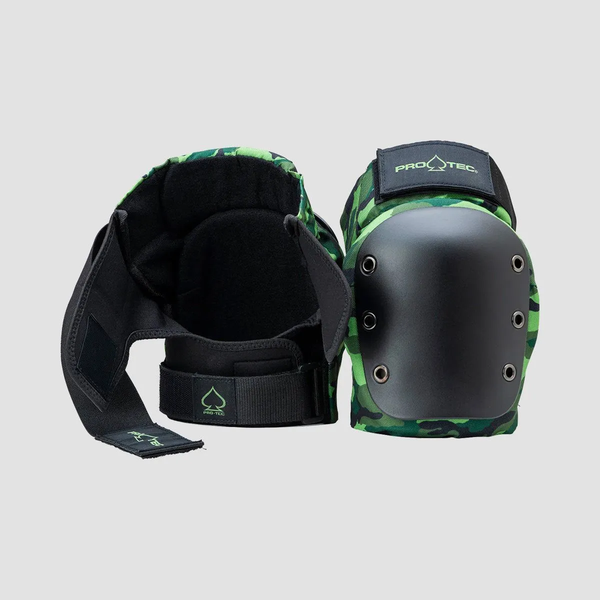 Protec Street Open Back Knee Pads Camo