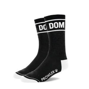 Prowler Red Dom Socks - Luxuriously Dominant BDSM Footwear