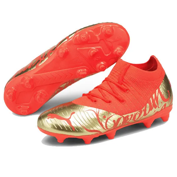 Puma Youth Neymar Jr Future Z 3.4 NJR FG/AG (Fiery Coral/Gold)