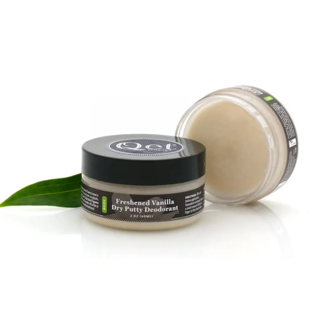 Qēt Botanicals - Freshened Vanilla Dry Putty Deodorant