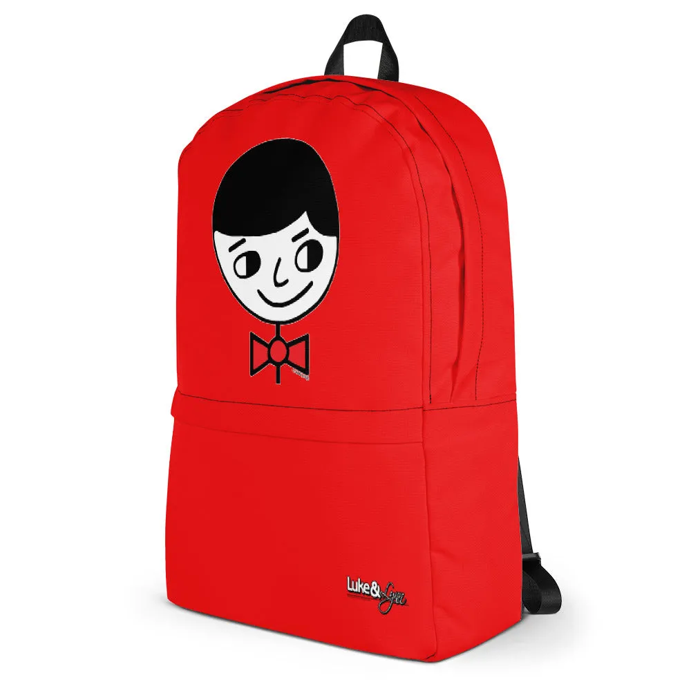 "Luke Perfect Gentleman" Red Backpack