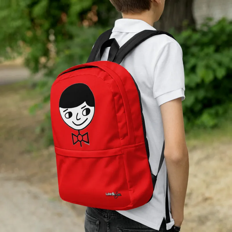 "Luke Perfect Gentleman" Red Backpack