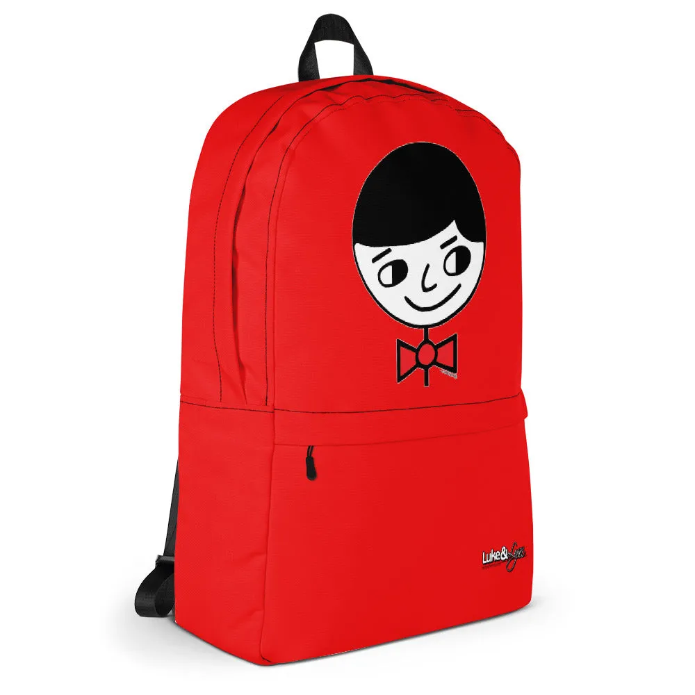 "Luke Perfect Gentleman" Red Backpack