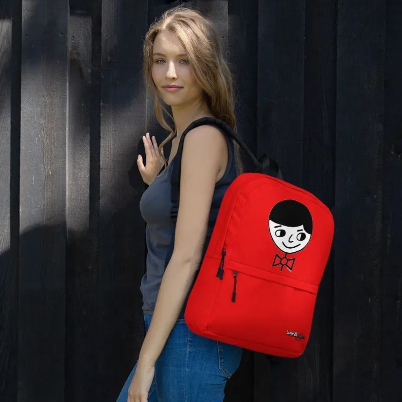"Luke Perfect Gentleman" Red Backpack