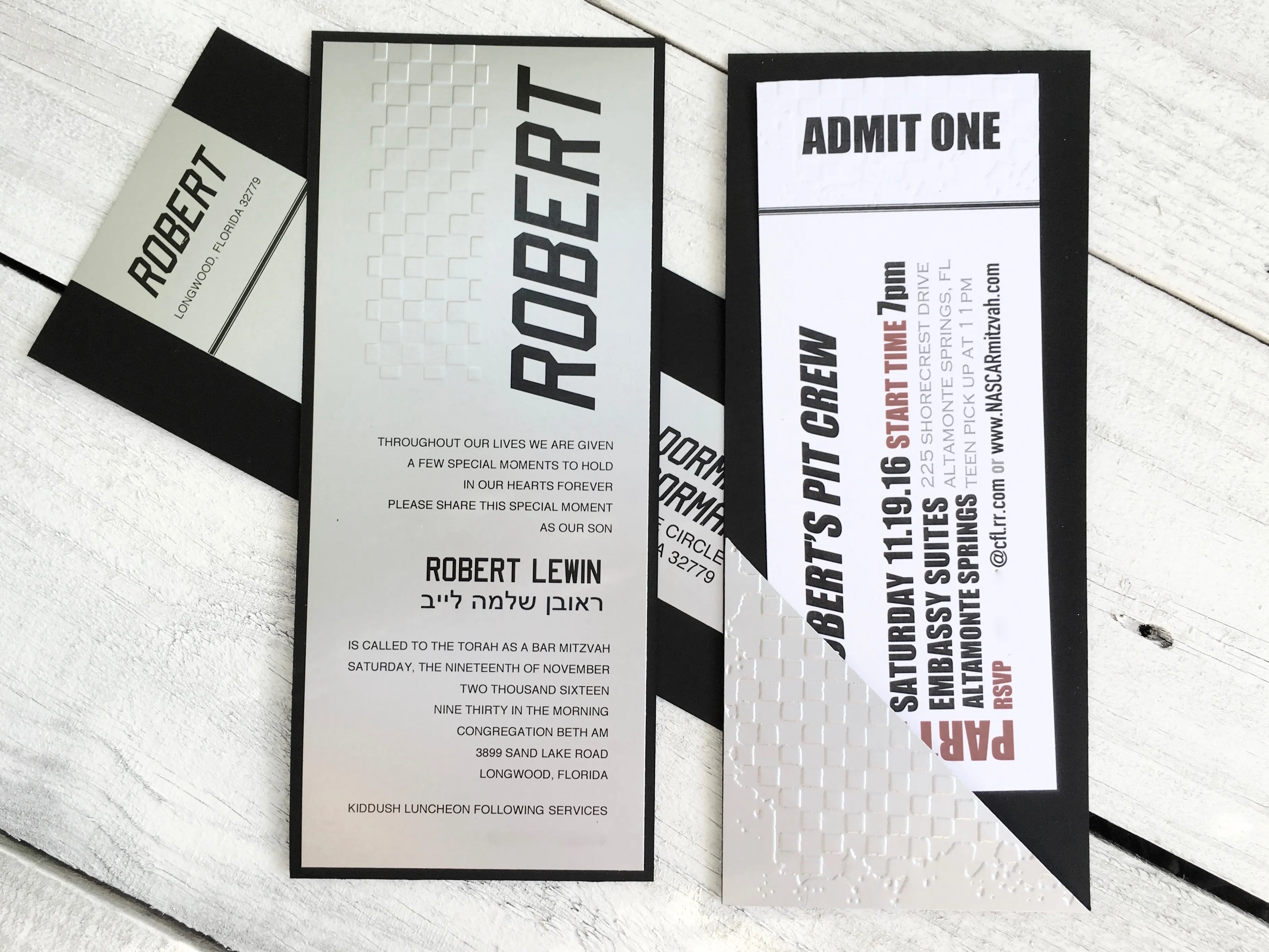 Race Car Invitation