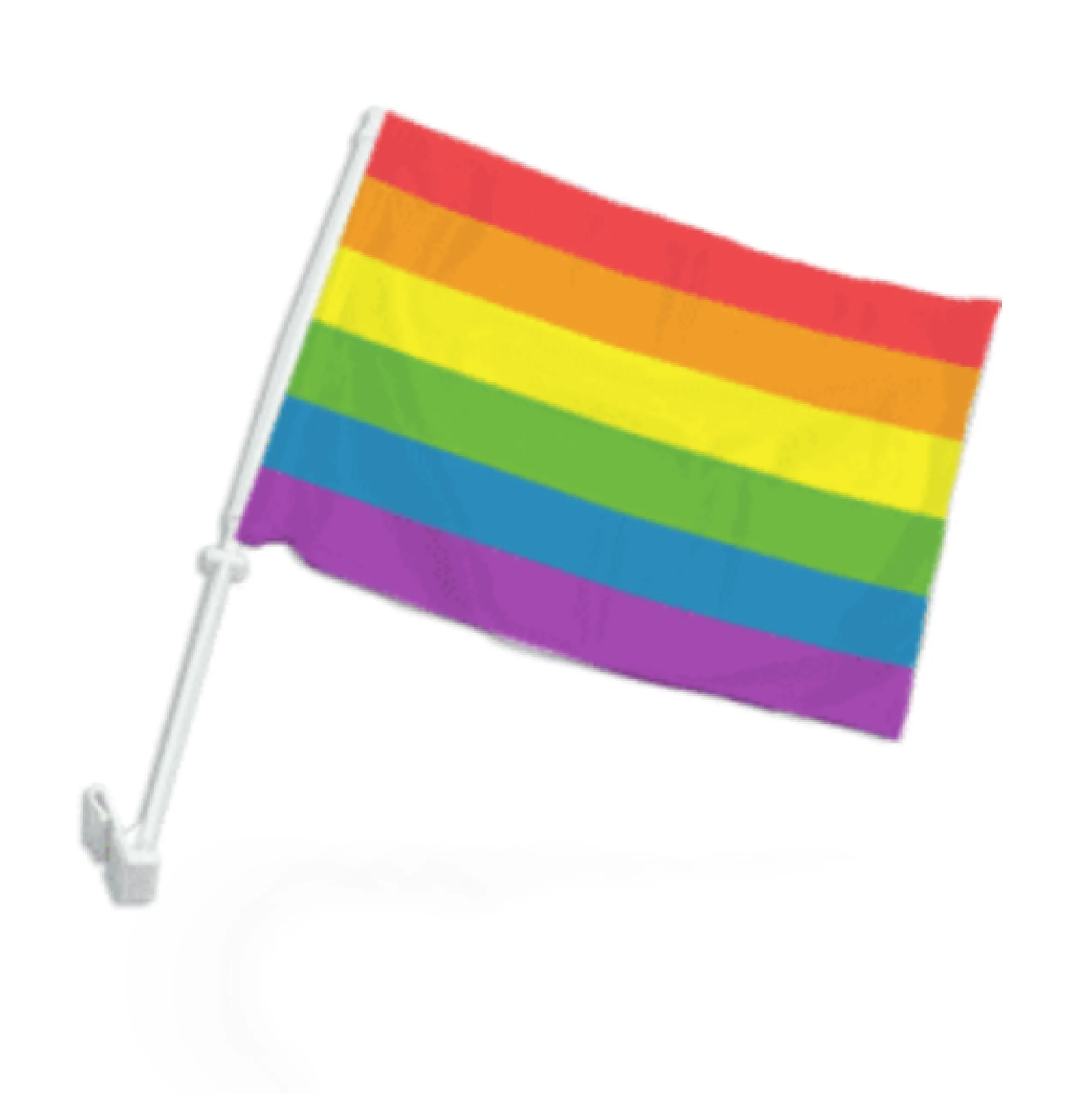 Rainbow Pride Car Flag