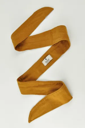Raw Silk Spa Headwrap In Copper
