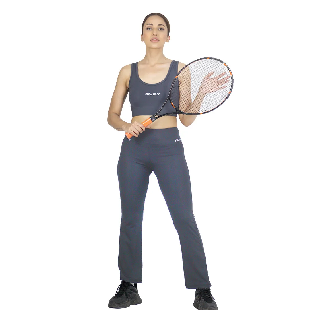 Retro Sports Bra - Grey