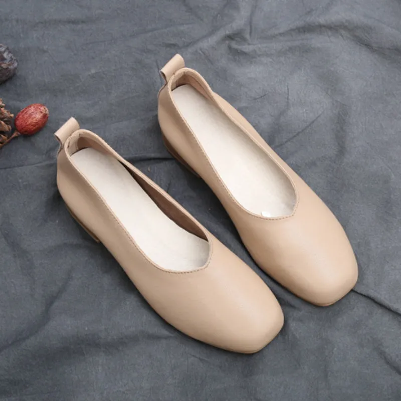 Retro Thick Heel Women's Shoes Shallow Mouth Versatile High Heels