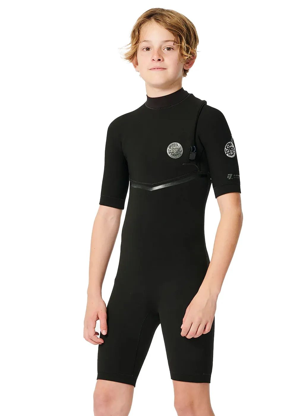 Rip Curl Boys E Bomb 2mm Zipperless SS Spring Suit Wetsuit