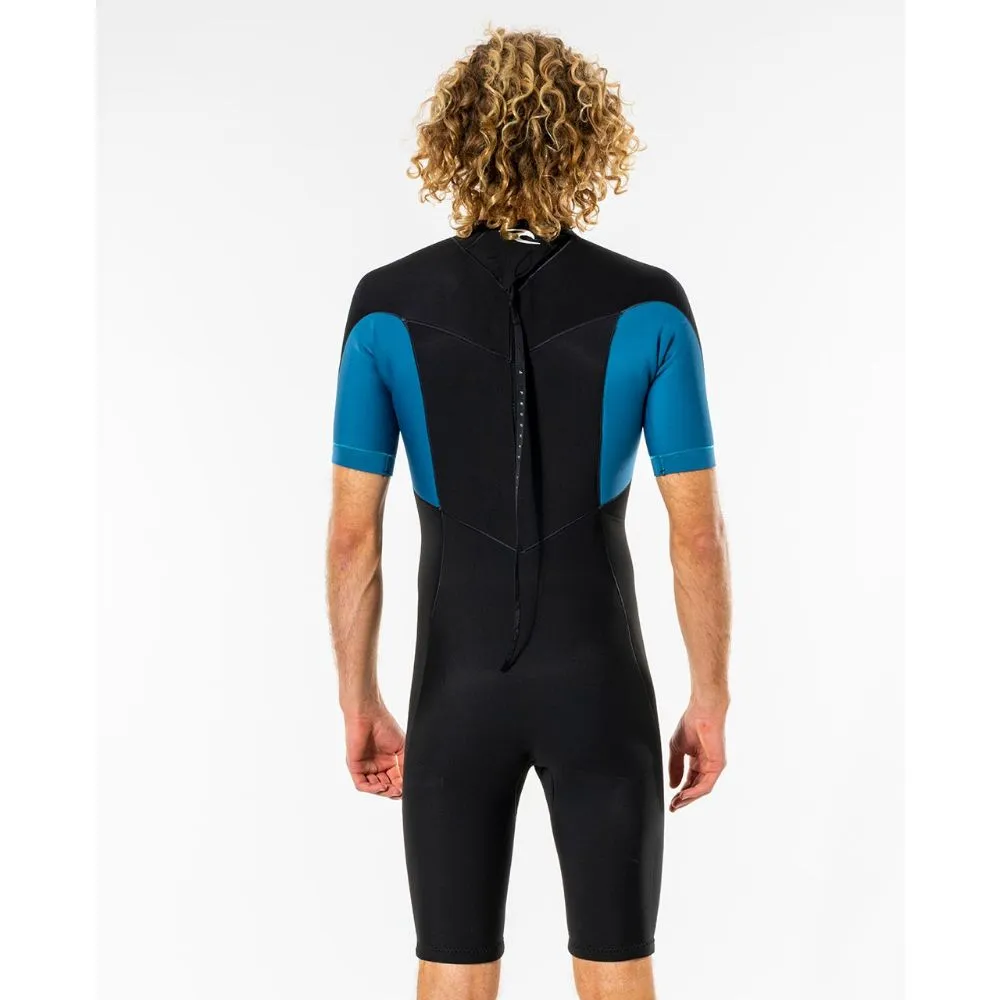 RIP CURL DAWN PATROL 2MM BACK ZIP BLUE