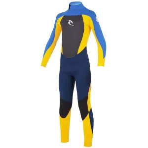 RIP CURL YOUTH DAWN PATROL 3/2 BACK ZIP BLUE
