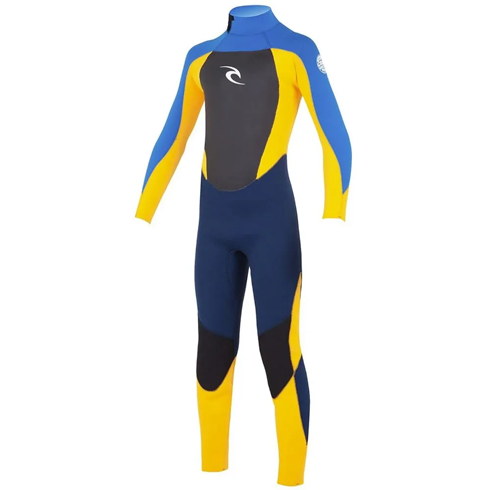 RIP CURL YOUTH DAWN PATROL 3/2 BACK ZIP BLUE