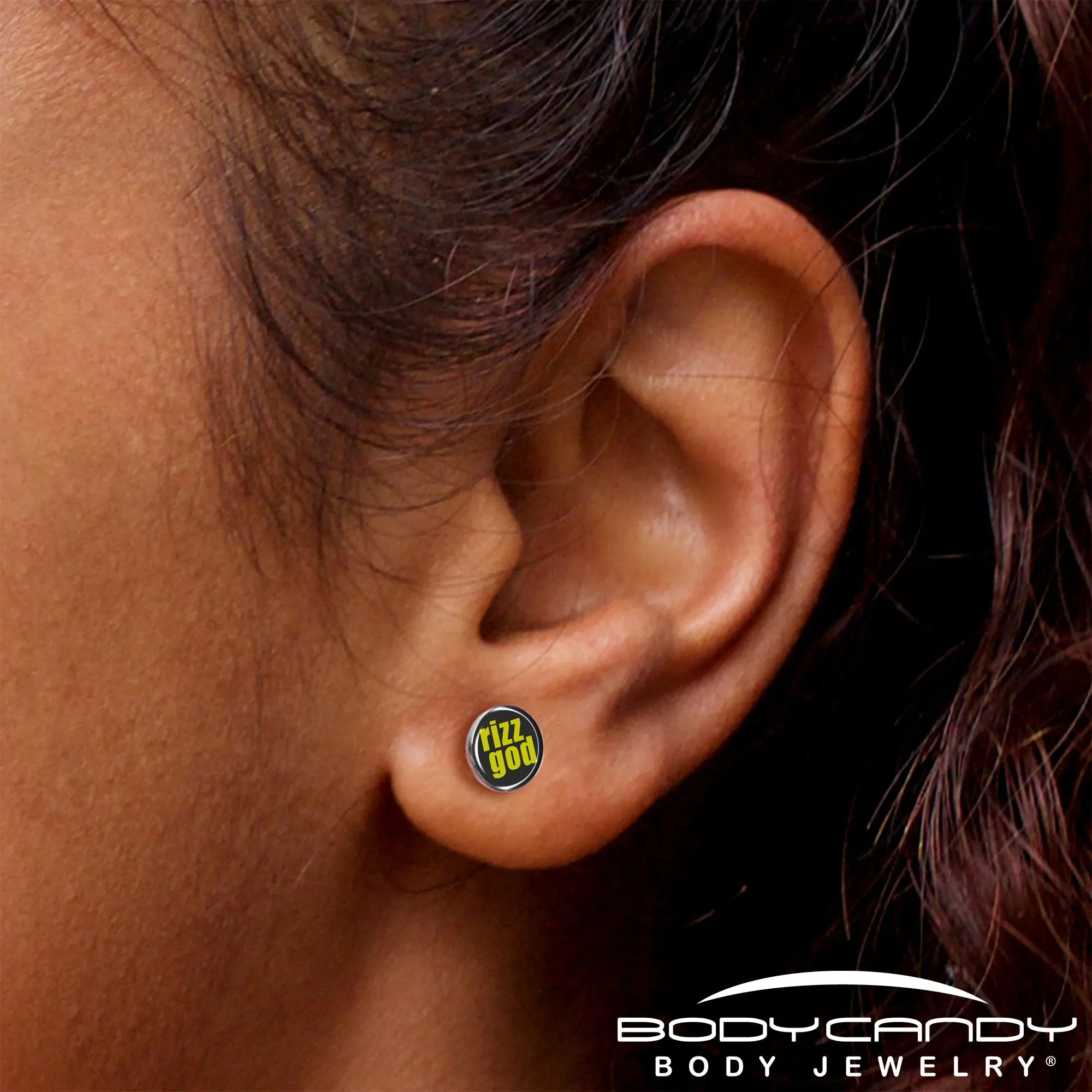 RIZZ GOD Stud Earrings