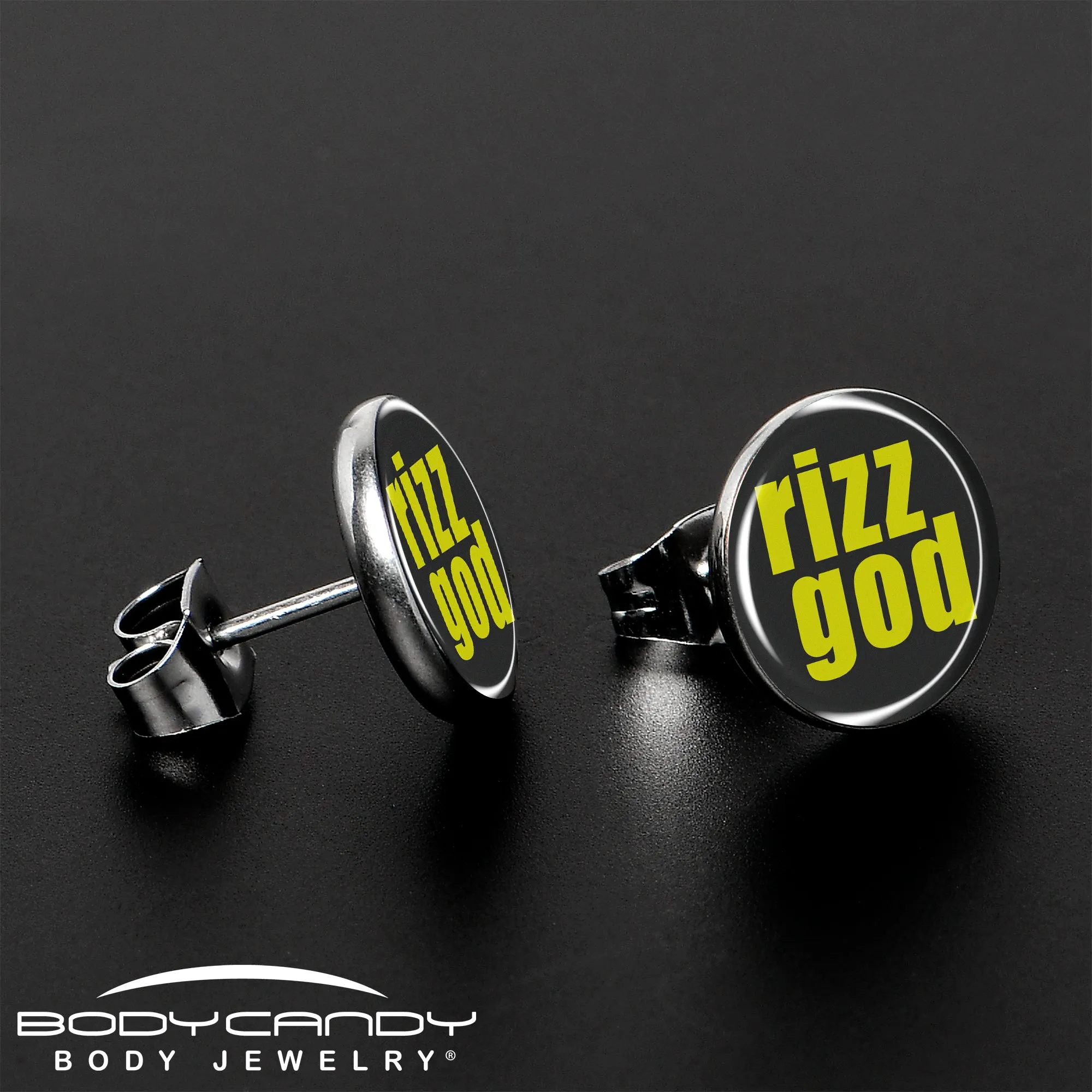RIZZ GOD Stud Earrings
