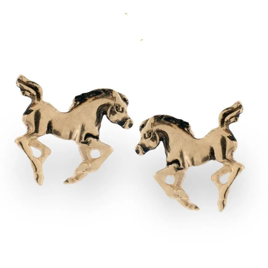 Running Colt Post Earrings