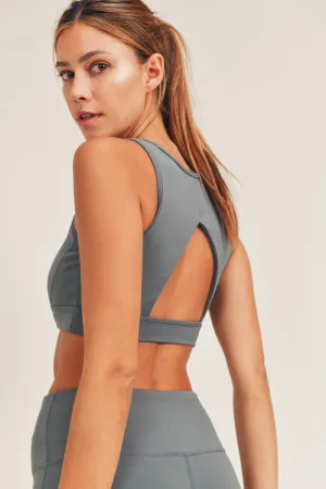 Sage Open Back Bra