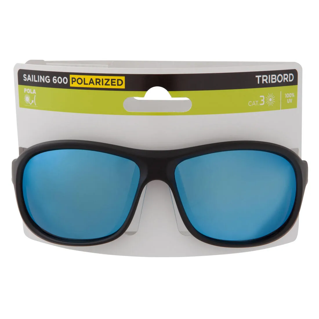Sailing 600 Adult Polarized Sailing Sunglasses Category 3 - Black