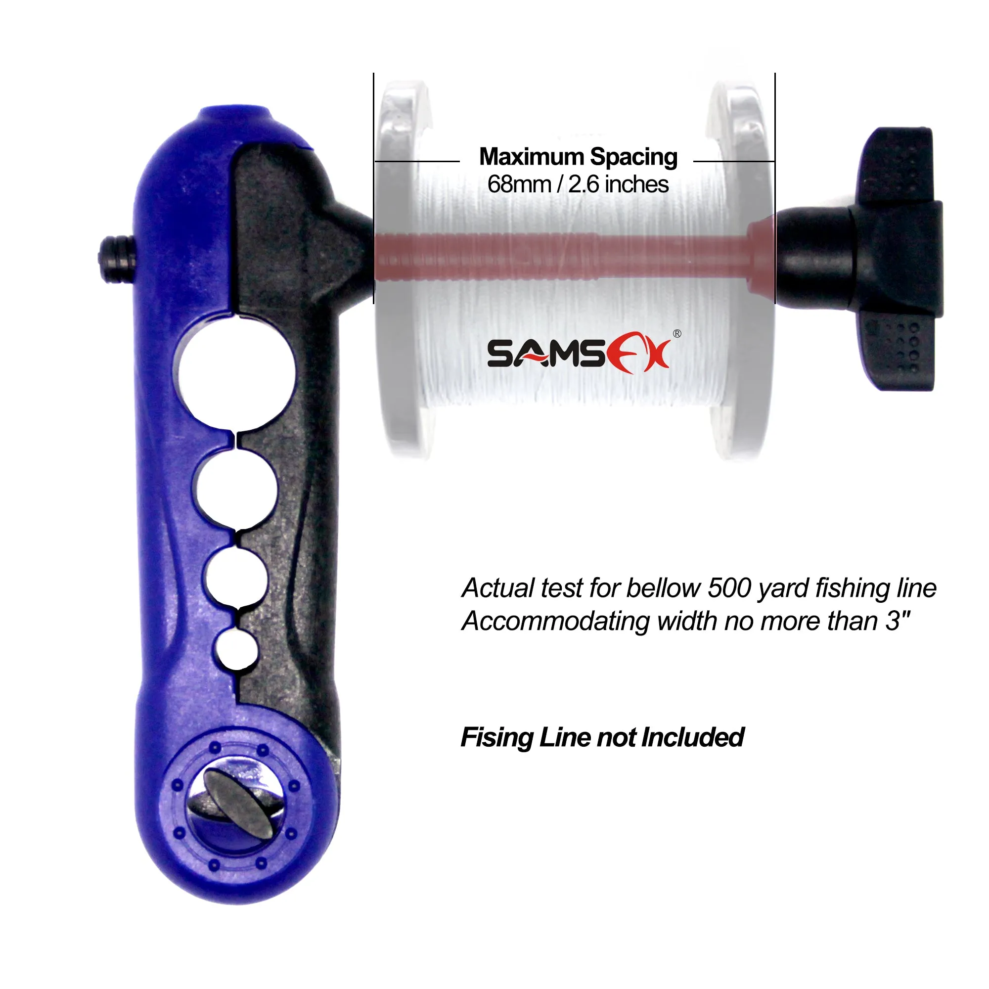 SAMSFX Manual Fishing Line Spooler Spooling New Line to Your Fising Reel