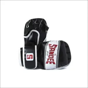 Sandee Sport PU MMA Sparring Gloves - Black White