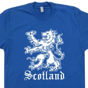 Scotland T Shirt Scotland Flag Shirt Vintage Scotland Soccer Shirt Scottish Lion Crest