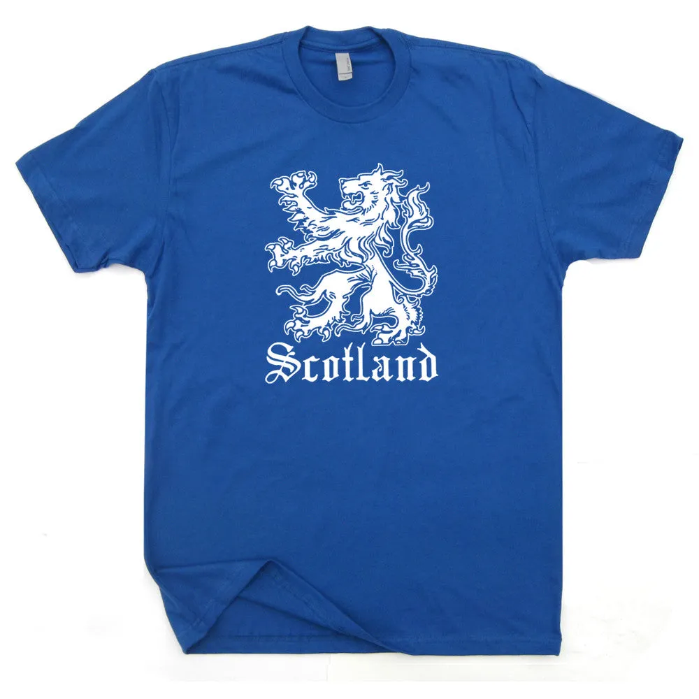 Scotland T Shirt Scotland Flag Shirt Vintage Scotland Soccer Shirt Scottish Lion Crest