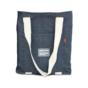 Selektor Tote Bag v2.0 x10 LP 12" Blue Denim