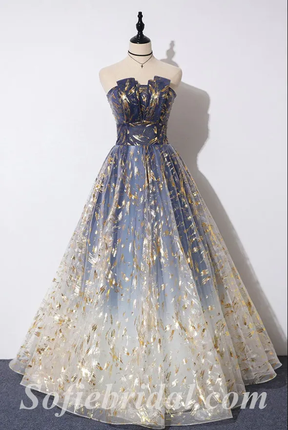 Sexy Charming Special Tulle Sweetheart Lace Up Back A-Line Long Prom Dresses,SFPD0434