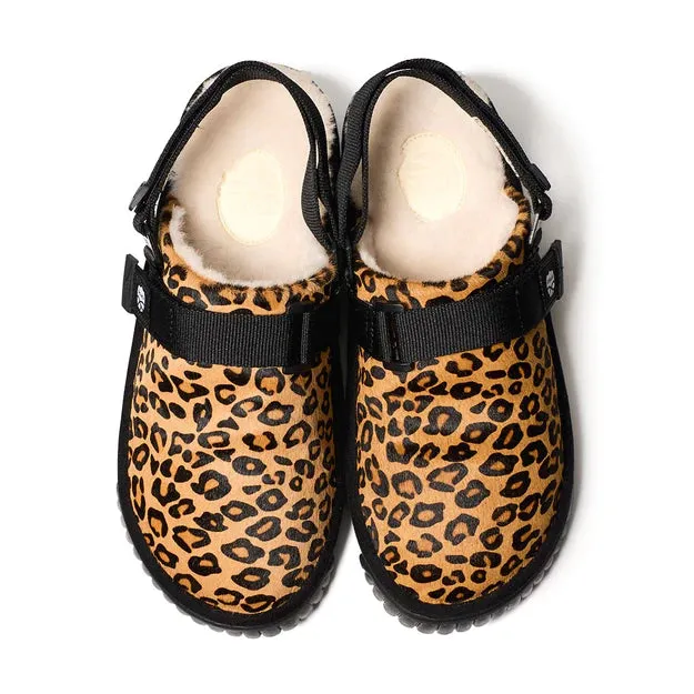Shaka SNUG CLOG BOA COWHAIR FW23 (Leopade)