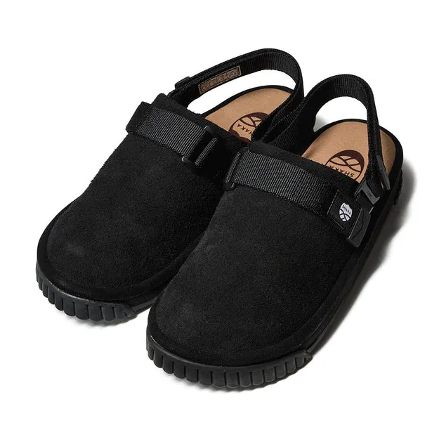 Shaka SNUG CLOG HAIRY SUED (Black)