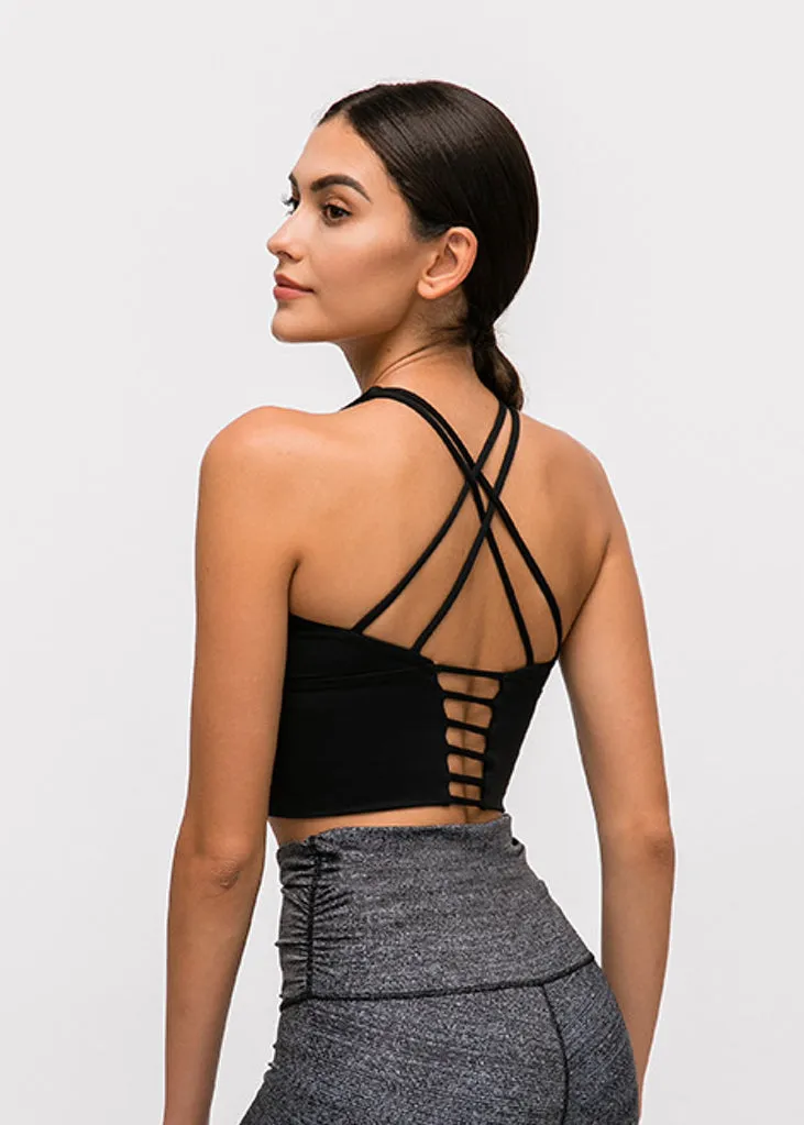 Shapewear Lux long bra top- black