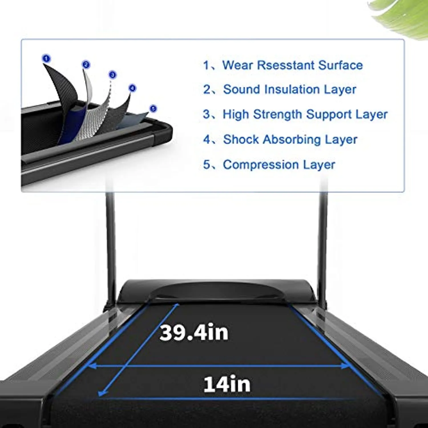 SHAREWIN Folding Treadmills for Home with Incline 220 lbs Running Exercise Machine with LCD and Mobile Phone Holder Perfect for Home Fitness Jogging Walking