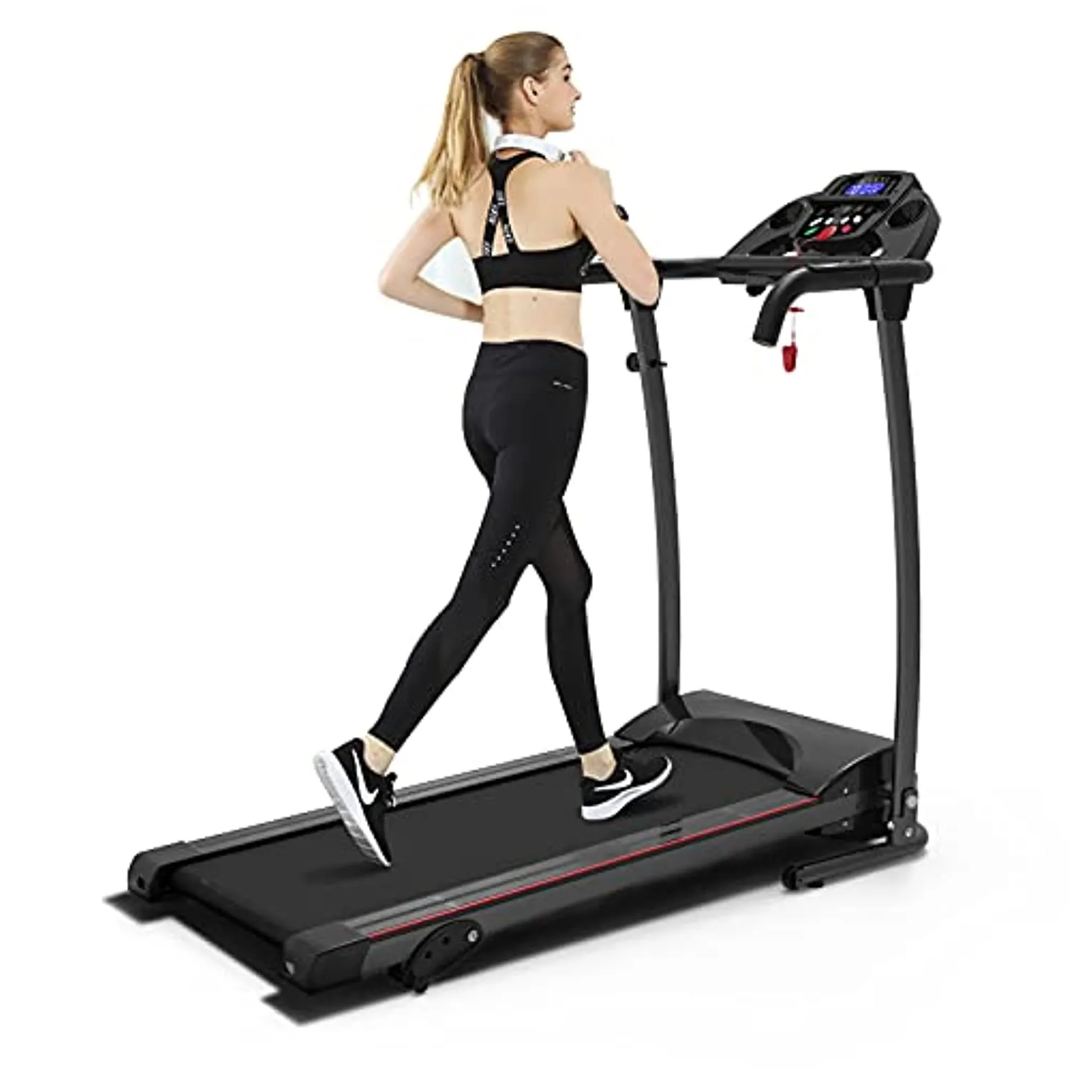 SHAREWIN Folding Treadmills for Home with Incline 220 lbs Running Exercise Machine with LCD and Mobile Phone Holder Perfect for Home Fitness Jogging Walking