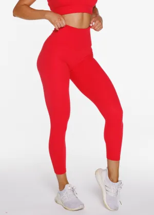 Signature Leggings - Crimson Red