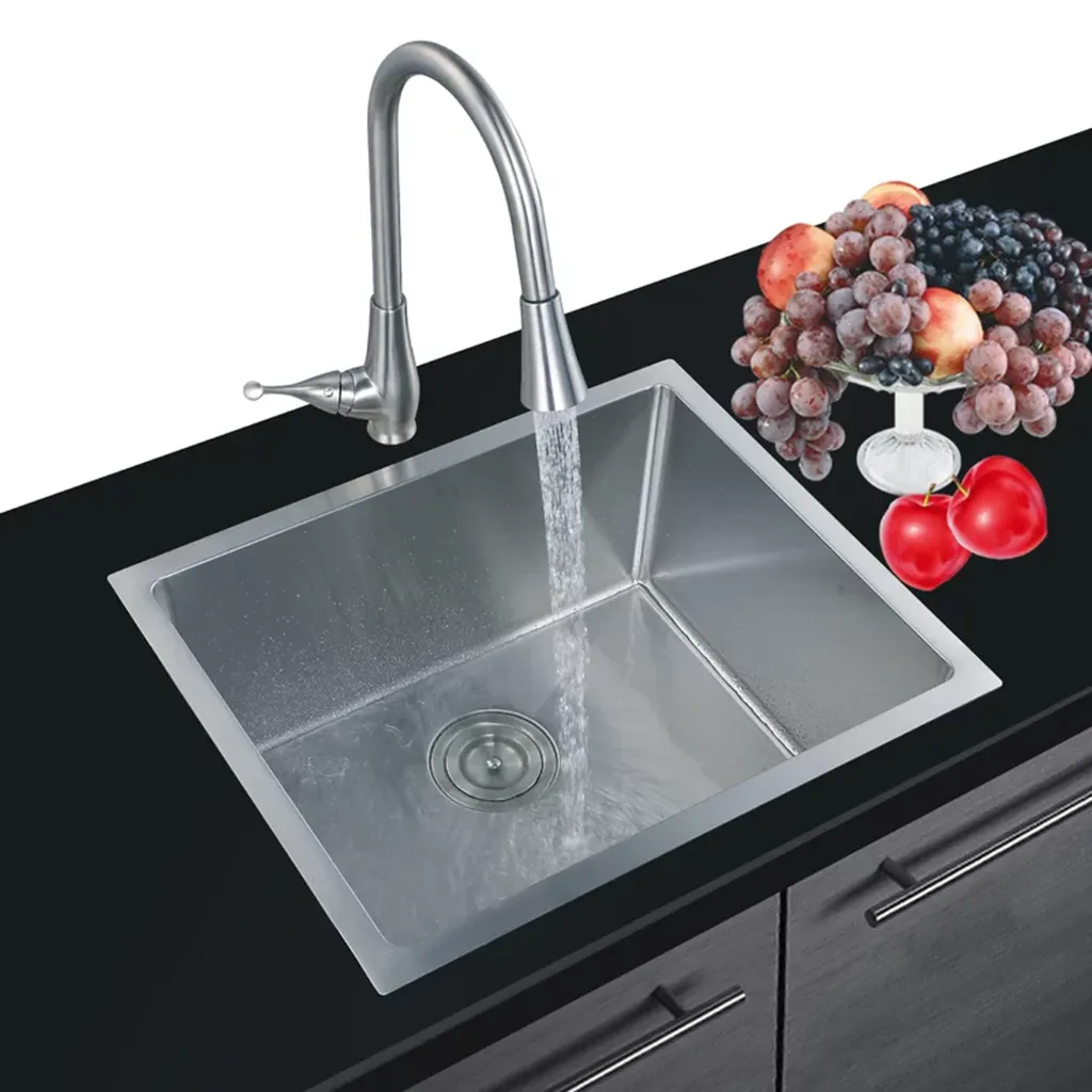 Single Bowl Kitchen Sink - Under Mount - 22" Stainless Steel/Brushed Stainless Steel