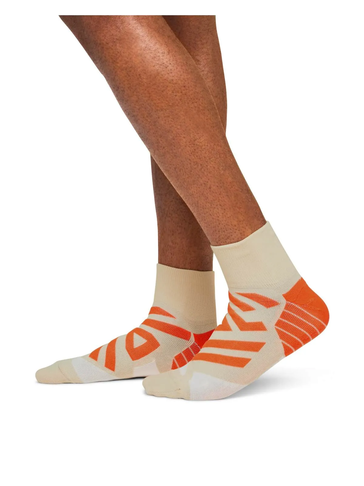 Skarpety do biegania ON RUNNING Performance Mid Sock beżowy
