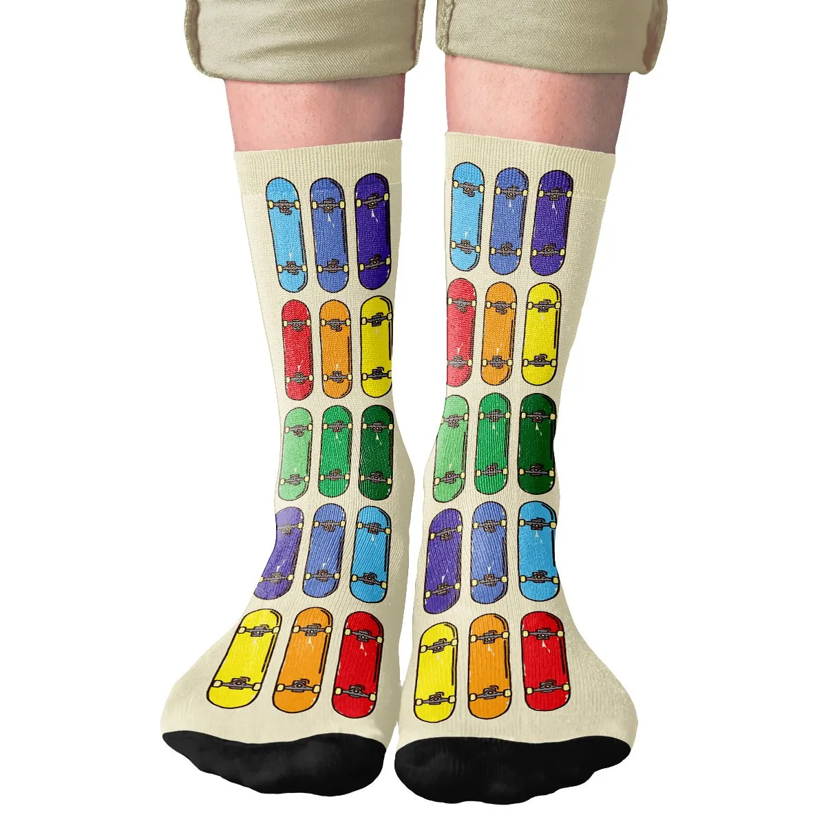 Skateboards Adult Crew Socks
