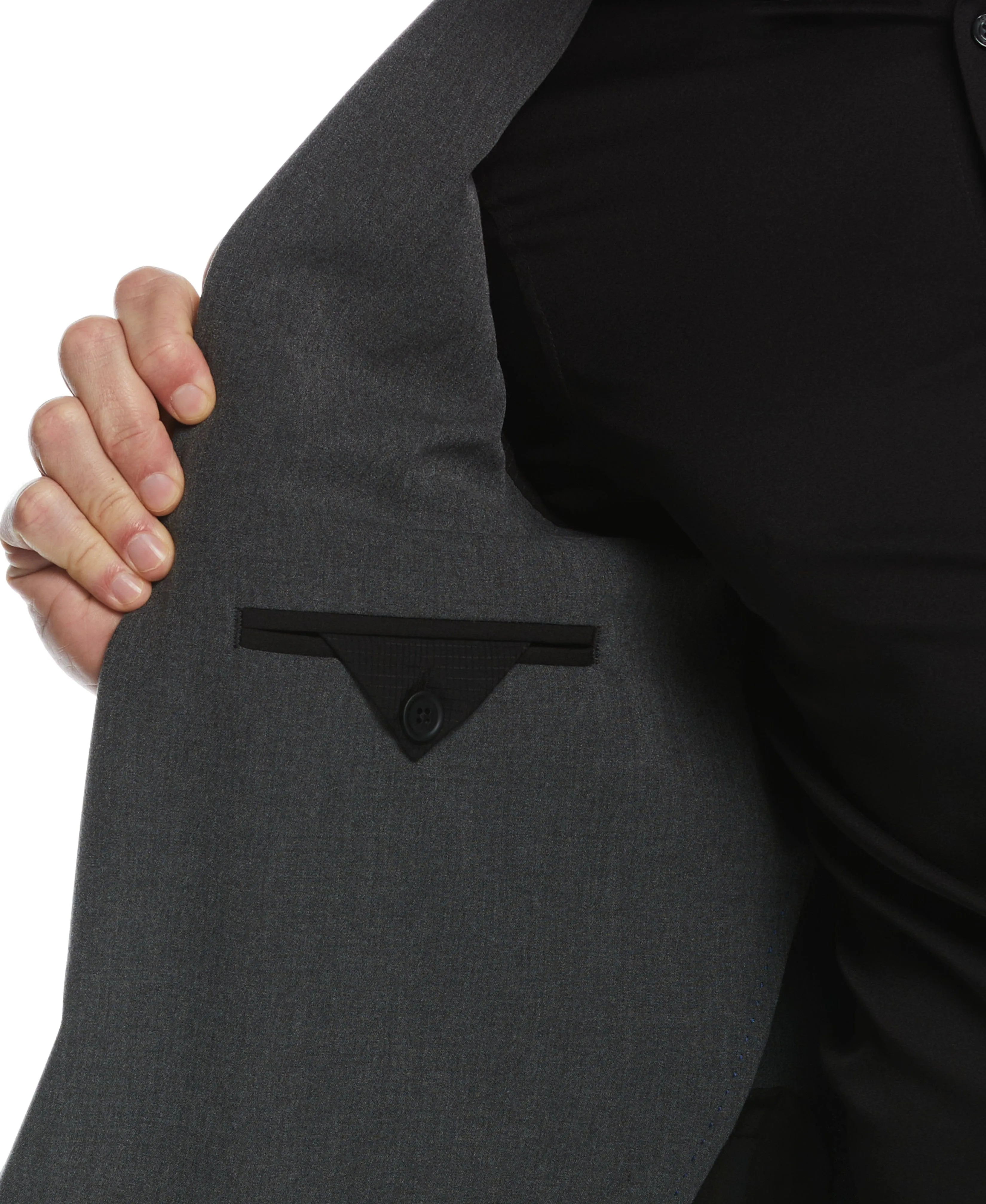 Slim Fit Stretch Textured Tech Suit Jacket