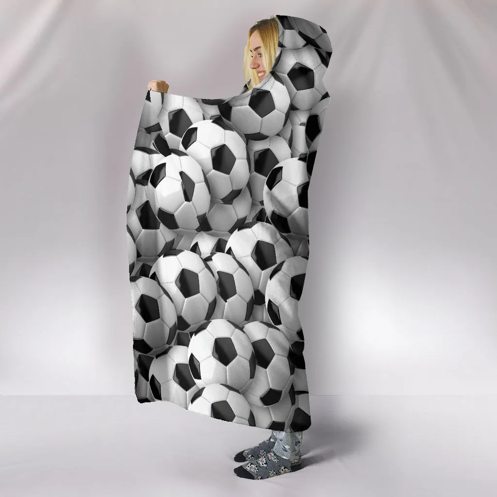 Soccer Balls Hooded Blanket - $79.99 - 89.99