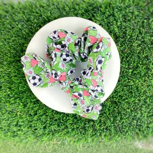 Soccer Girl Bow Strip and Scrunchie Collection