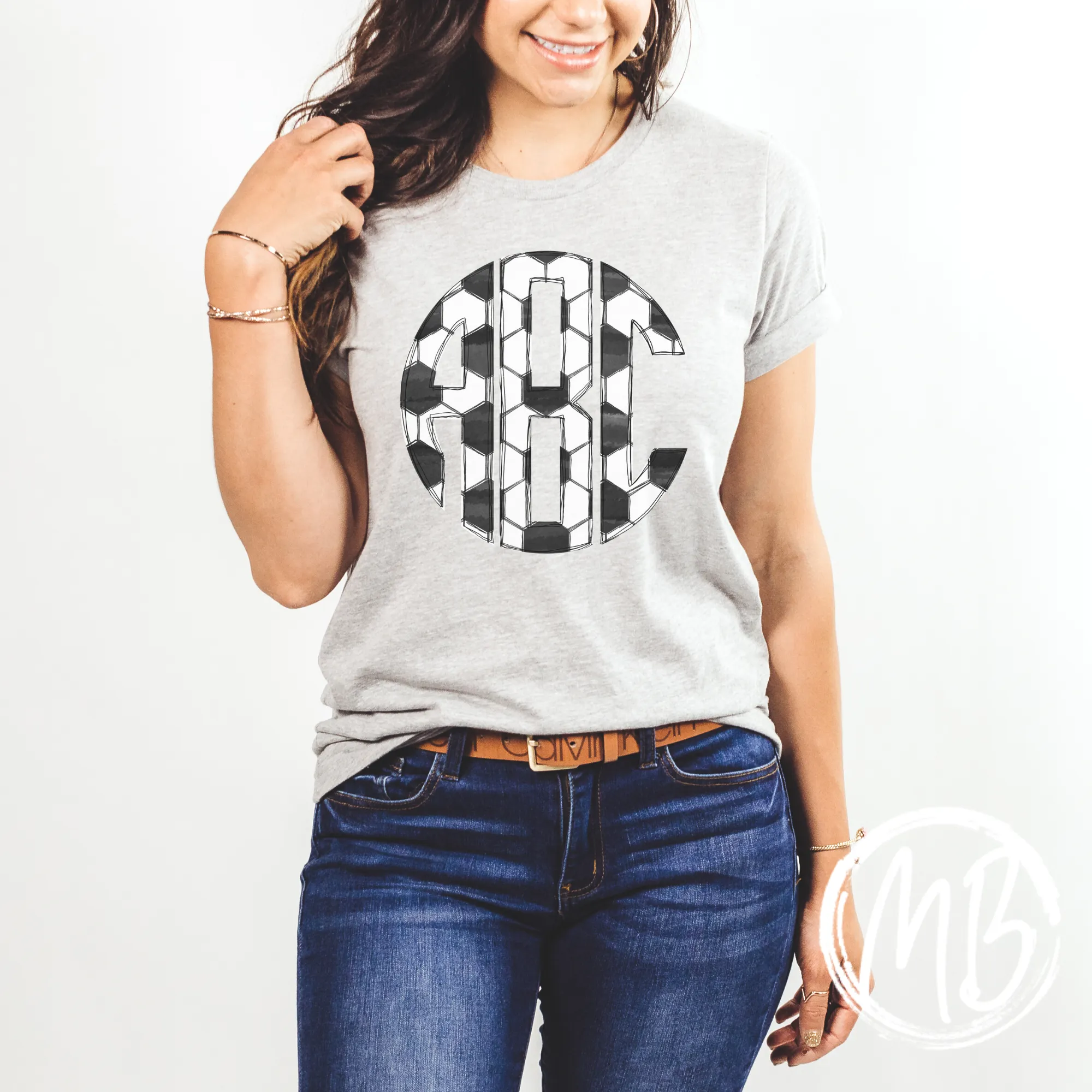 Soccer Monogram Tee | Monogram | Women's Tee | Youth Tee |