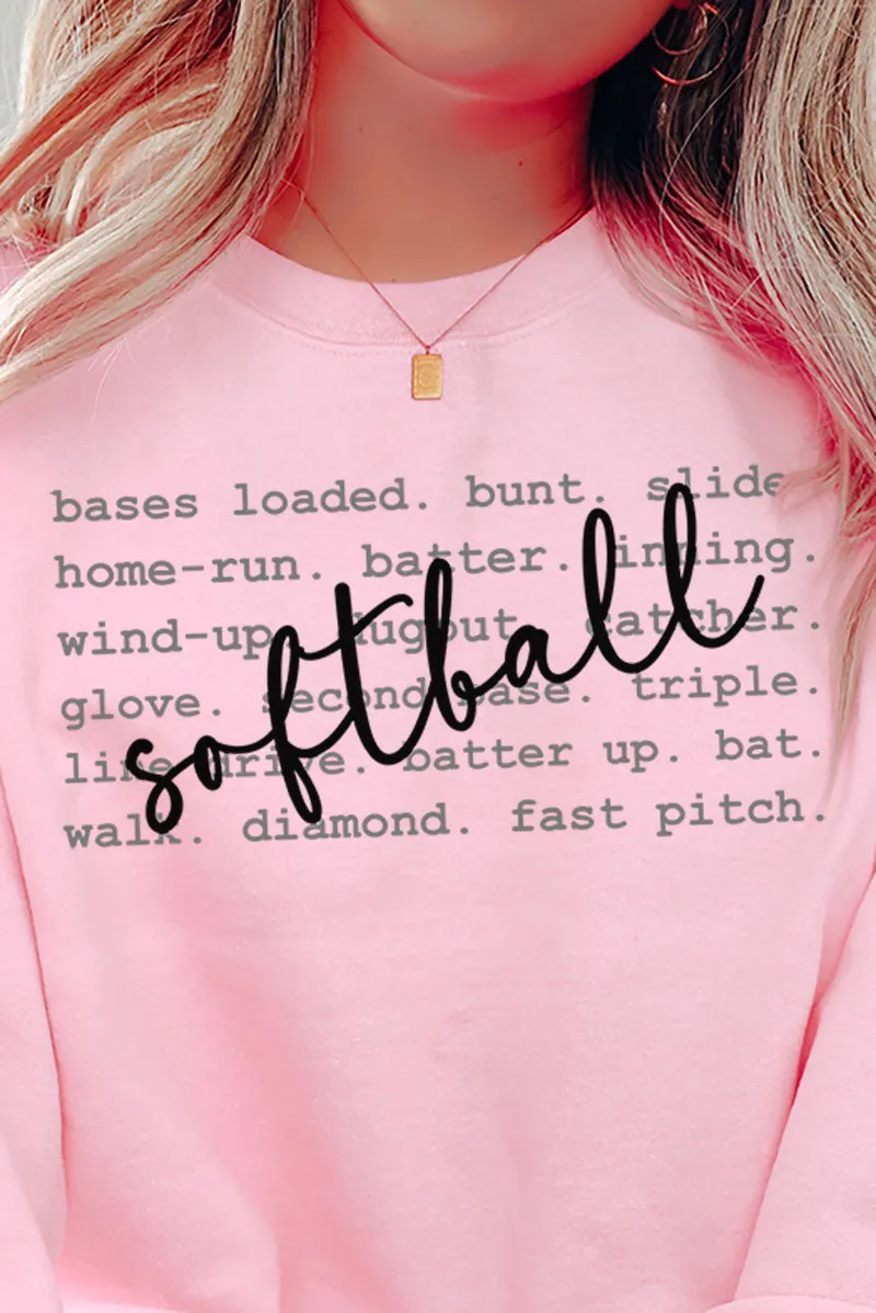 Softball All The Things Unisex NuBlend Crew Sweatshirt